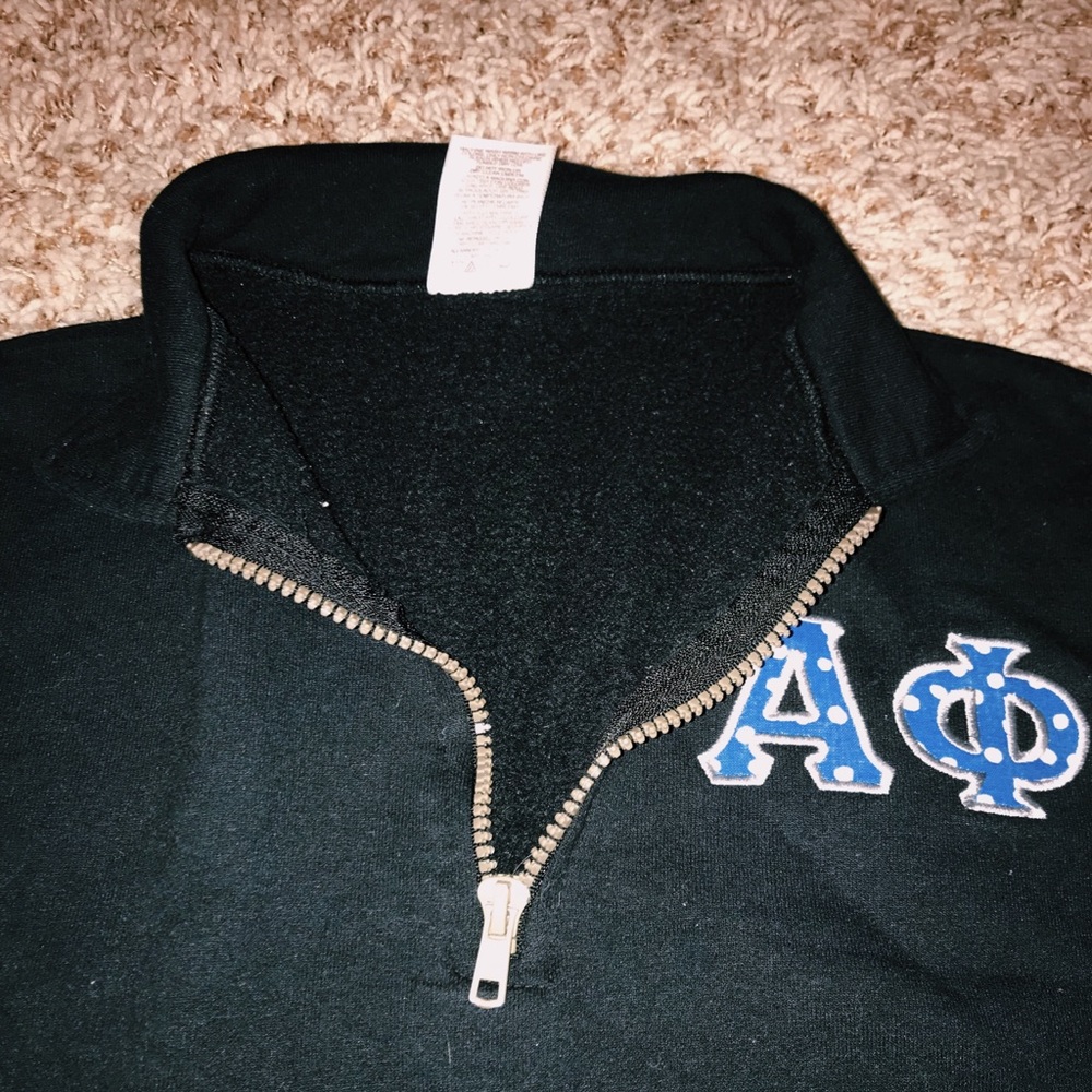 alpha phi quarter zip